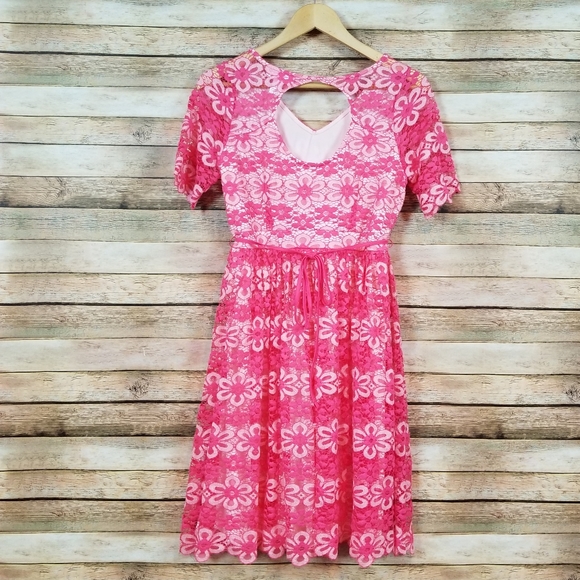 Motherhood Maternity Floral Lace Dress - Picture 4 of 6